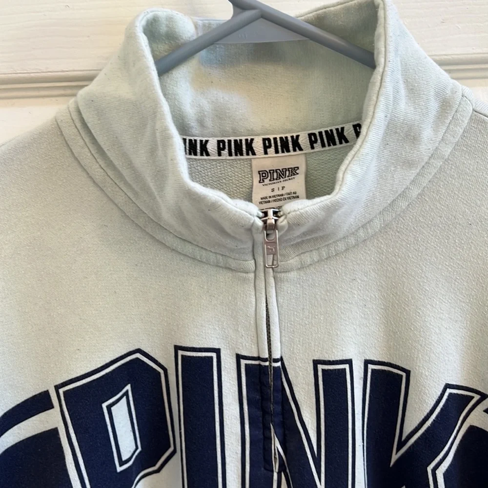 PINK Victoria’s Secret 1/4 Zip Sweatshirt Small